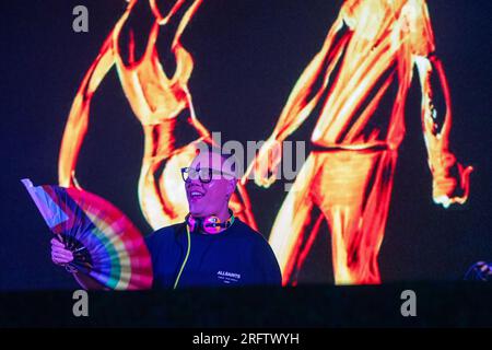 Brighton, Royaume-Uni. Samedi 5 août 2023.GOK WAN DJ's au Fabuloso, fierté dans le parc Brighton © Jason Richardson / Alamy Live News Banque D'Images