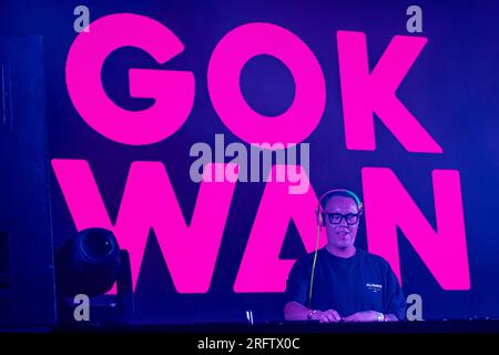 Brighton, Royaume-Uni. Samedi 5 août 2023.GOK WAN DJ's au Fabuloso, fierté dans le parc Brighton © Jason Richardson / Alamy Live News Banque D'Images