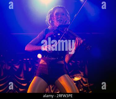 Columbus, Ohio, États-Unis. 5 août 2023. Lindsey Stirling se produit à la Ohio State Fair. Crédit : Brent Clark/Alamy Live News Banque D'Images