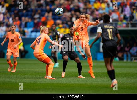 Août 06 2023 : Jill Roord (pays-Bas) contrôle le ballon pendant un match, à, . Kim Price/CSM (crédit image : © Kim Price/Cal Sport Media) crédit : Cal Sport Media/Alamy Live News Banque D'Images