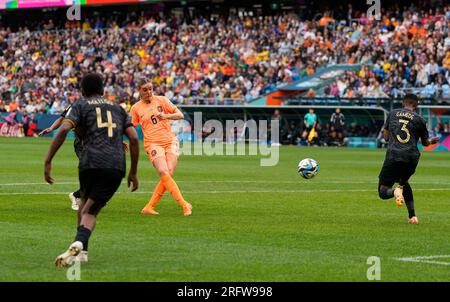 06 2023 août : Jill Roord (pays-Bas) tire au but pendant un match, à, . Kim Price/CSM crédit : CAL Sport Media/Alamy Live News Banque D'Images