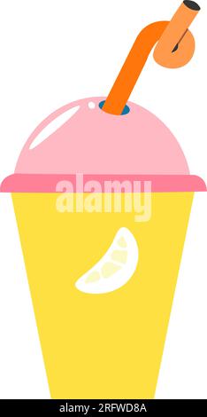 Milk shake, boisson savoureuse délicieuse boisson vecteur Illustration de Vecteur