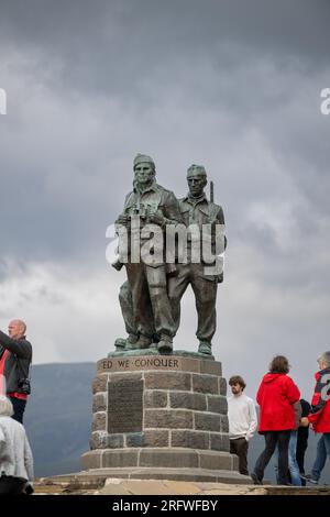 Le mémorial Commando à Spean Bridge dans les Highlands, Royaume-Uni. Banque D'Images