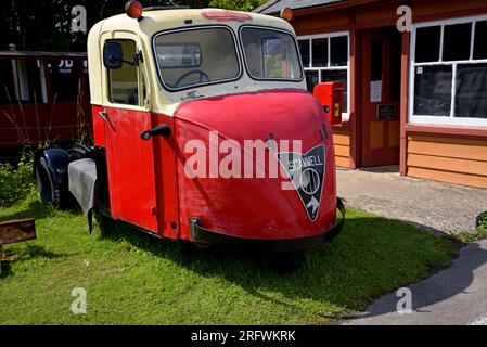 Un ancien camion de livraison de chevaux de fer Scammell Scarab des chemins de fer britanniques au Toddington Railway Centre, Glos Warickshire Railway, juillet 2023 Banque D'Images