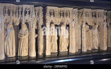 Les tombes des ducs de Bourgogne au musée des beaux-arts de Dijon FR Banque D'Images