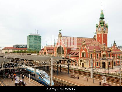 Gare centrale de Gdańsk Główny, Gdansk, Pologne, Europe, UE Banque D'Images