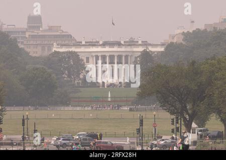 Pékin, Chine. 29 juin 2023. Cette photo prise le 29 juin 2023 montre la Maison Blanche à Washington, DC, aux États-Unis. Crédit : Aaron Schwartz/Xinhua/Alamy Live News Banque D'Images