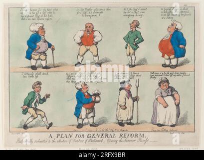 Un plan de réforme générale, respectueusement soumis à l'attention des députés, lors de la Reccess d'été du 29 août 1809 par Thomas Rowlandson Banque D'Images