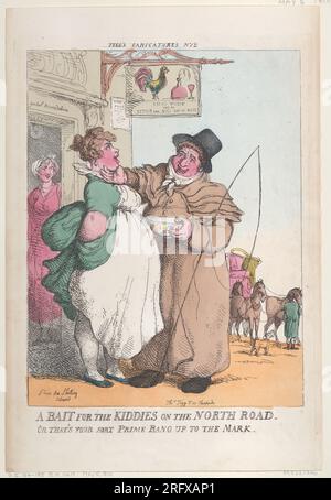 Un appât pour les enfants sur la route du Nord. Ou c'est votre sort Prime Bang up the Mark 5 mai 1810 par Thomas Rowlandson Banque D'Images