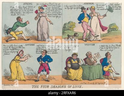 Les quatre saisons de l'amour 15 septembre 1814 par Thomas Rowlandson Banque D'Images