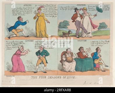 Les quatre saisons de l'amour 15 septembre 1814 par Thomas Rowlandson Banque D'Images