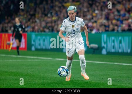 Melbourne, Aus. 29 juillet 2023. Melbourne, Australie, le 6 août 2023 : Megan Rapinoe des États-Unis lors du match de football de la coupe du monde féminine de la FIFA 2023 de 16 entre la Suède et les États-Unis au stade rectangulaire de Melbourne (AAMI Park) à Melbourne, en Australie. Note finale : Suède 0 (5) - USA 0 (4). (Patricia Pérez Ferraro/SPP) crédit : SPP Sport Press photo. /Alamy Live News Banque D'Images