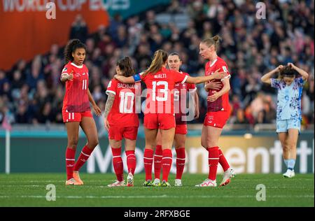 Australie. 06 août 2023. Août 05 2023 : . célèbre le premier but des équipes lors d'un match, à, . Kim Price/CSM crédit : CAL Sport Media/Alamy Live News Banque D'Images