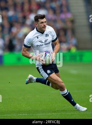 5 août 2023 : The Famous Grouse Nations Series. ScotlandÕs Blair Kinghorn pendant le Scotland v France International, Scottish Gas - Murrayfield, Édimbourg. Crédit : Ian Rutherford Alamy Live News Banque D'Images