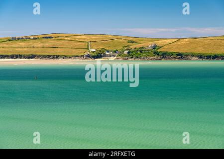 Die Daymer Bay und Hawker's Cove, Padstow, Cornouailles, Angleterre, Großbritannien, Europa | Daymer Bay et Hawker's Cove, Padstow, Cornouailles, Angleterre, Uni Banque D'Images