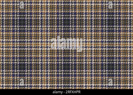 Fond vectoriel sans couture de carreaux textiles avec un motif de tissu texturé tartan dans des couleurs grises et claires. Illustration de Vecteur