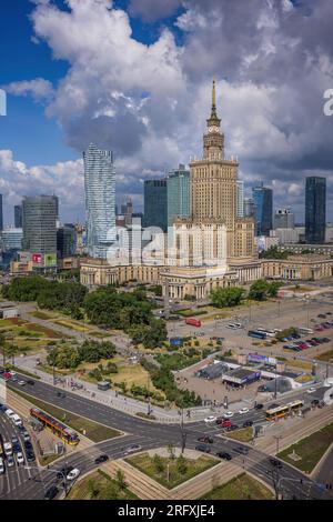 Varsovie, Pologne - juin 28 2023 : vue sur le centre-ville de Varsovie Banque D'Images