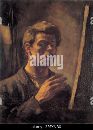 Autoportrait 1906 de Theo van Doesburg Banque D'Images