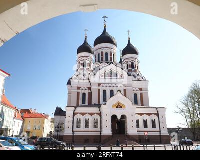 Cathédrale Aleksander Nevski, Tallinn Estonie Banque D'Images