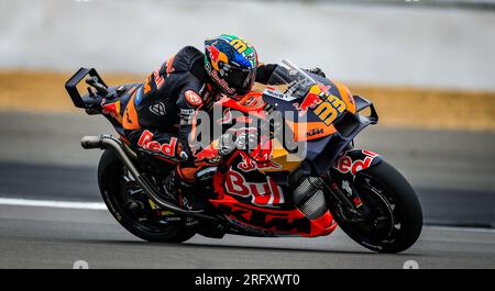 Brad Binder de Red Bull KTM Factory Racing lors du Grand Prix de Grande-Bretagne Monster Energy 2023 à Silverstone, Towcester. Date de la photo : dimanche 6 août 2023. Banque D'Images