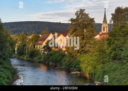 Laufen BL est la ville principale de la vallée de Laufen dans le canton de Baselland Banque D'Images