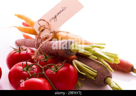 Des légumes bio Banque D'Images