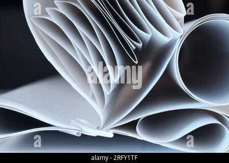 fond abstrait de papier plié, gros plan, art moderne inspiré Banque D'Images