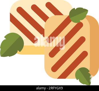 Icône halloumi maison Illustration de Vecteur