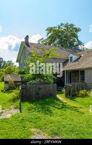 La ferme Loucks représente une ferme progressive typique des années 1860 Il est nommé pour la famille qui possédait l'impressionnante ferme en pierre que l'original Banque D'Images