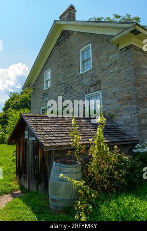 La ferme Loucks représente une ferme progressive typique des années 1860 Il est nommé pour la famille qui possédait l'impressionnante ferme en pierre que l'original Banque D'Images