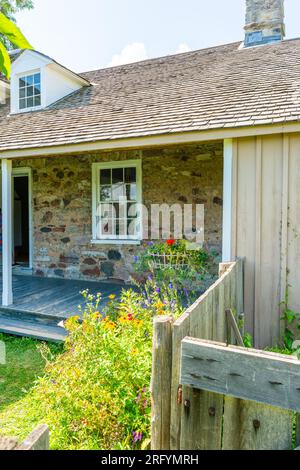 La ferme Loucks représente une ferme progressive typique des années 1860 Il est nommé pour la famille qui possédait l'impressionnante ferme en pierre que l'original Banque D'Images