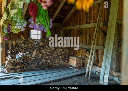 La ferme Loucks représente une ferme progressive typique des années 1860 Il est nommé pour la famille qui possédait l'impressionnante ferme en pierre que l'original Banque D'Images