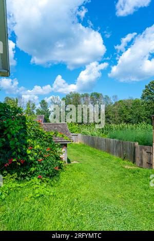 La ferme Loucks représente une ferme progressive typique des années 1860 Il est nommé pour la famille qui possédait l'impressionnante ferme en pierre que l'original Banque D'Images