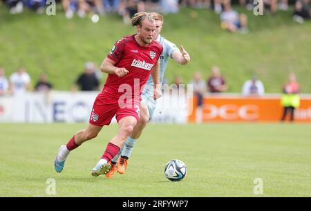 Homberg, Deutschland. 29 juillet 2023. Firo : football 07/29/2023, test match, match amical, 3e saison de Bundesliga 2023/24 MSV Duisburg - de Graafschap single action, Sebastian Mai crédit : dpa/Alamy Live News Banque D'Images