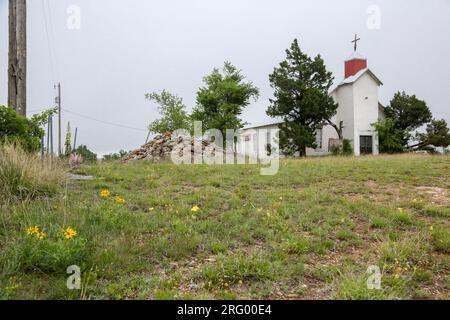 Alanreed Baptist Church à Alanreed, Texas Banque D'Images