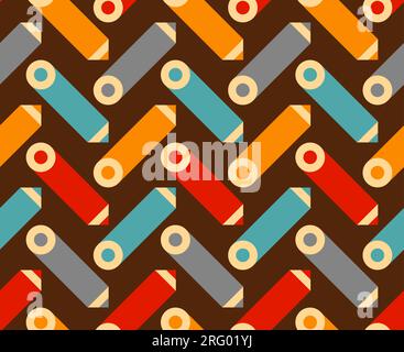 Motif crayons de couleur. Antécédents scolaires des enfants pour septembre 1 Illustration de Vecteur