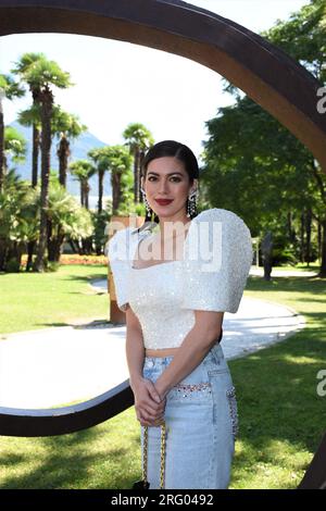 Locarno, . 06 août 2023. Locarno, Swiss Locarno film Festival 2023 vérités essentielles du film de lac ci photocall dans la photo:Shaina Magdayao actrice crédit : Agence photo indépendante/Alamy Live News Banque D'Images