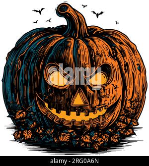 Jack O Lantern coloré Illustration de Vecteur