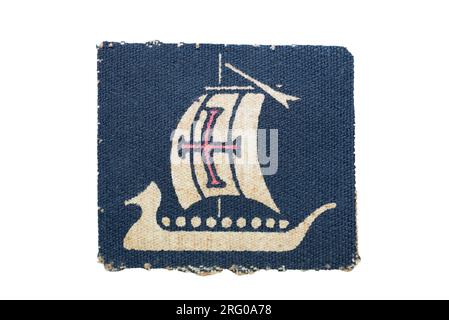 Un patch d'épaule de l'armée britannique du 5e corps vers 1940-1945. Banque D'Images