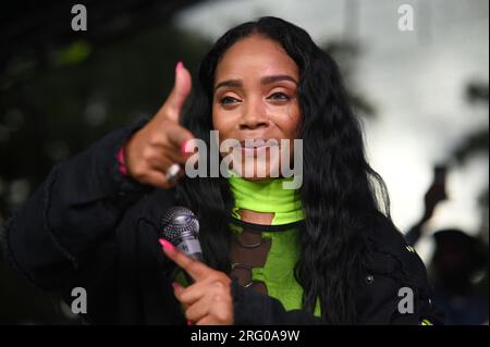 Walpole Park, Londres, Royaume-Uni. 5 août 2023. Le plus grand festival de musique latine du Royaume-Uni revient pour sa 7e année cet été, en douchant l'amour latin et en saupoudrant la magie latine dans tout Walpole Park de l'ouest de Londres. Crédit : Voir Li/Picture Capital/Alamy Live News Banque D'Images