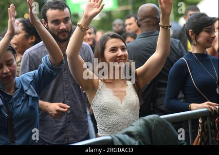 Walpole Park, Londres, Royaume-Uni. 5 août 2023. Le plus grand festival de musique latine du Royaume-Uni revient pour sa 7e année cet été, en douchant l'amour latin et en saupoudrant la magie latine dans tout Walpole Park de l'ouest de Londres. Crédit : Voir Li/Picture Capital/Alamy Live News Banque D'Images