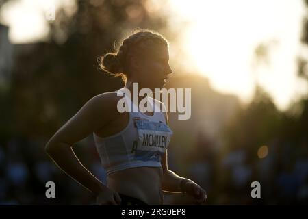 Shuangliu Sports Centre Stadium, Chengdu, Chine. 5 août 2023. Vue générale, 5 AOÛT 2023 - Athlétisme : finale de marche de 20 km féminine lors des Jeux mondiaux universitaires de Chengdu 2021 FISU d'été au Shuangliu Sports Centre Stadium, Chengdu, Chine. Crédit : AFLO SPORT/Alamy Live News Banque D'Images
