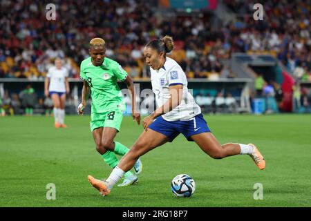 Brisbane, Australie. 07 août 2023. Brisbane, Australie, le 7 août 2023 : Lauren James (7 ans Angleterre) en action lors du match de football de la coupe du monde féminine FIFA 2023 Round of 16 entre l'Angleterre et le Nigeria au Brisbane Stadium de Brisbane, Australie. (James Whitehead/SPP) crédit : SPP Sport Press photo. /Alamy Live News Banque D'Images