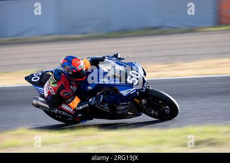 Suzuka, Japon, 6 août 2023. Riku Sugawara du Japon sur le Team KODAMA Yamaha YZF-R1 Category EWC lors de la 44e Coca-Cola Suzuka 8hrs Endurance Race 2023, Suzuka, Japon. Crédit : Ivica Glavas/Speed Media/Alamy Live News Banque D'Images