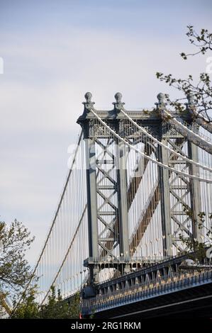 Pont de Brooklyn New York connecter Banque D'Images