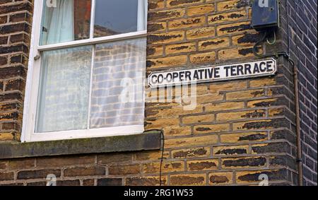 1 Co-operative Terrace, Heptonstall, Hebden Bridge, West Yorkshire, Angleterre, ROYAUME-UNI, HX7 7NE Banque D'Images