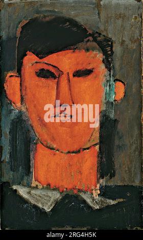 Amedeo Modigliani - Portrait de Pablo Picasso - c1915 Banque D'Images