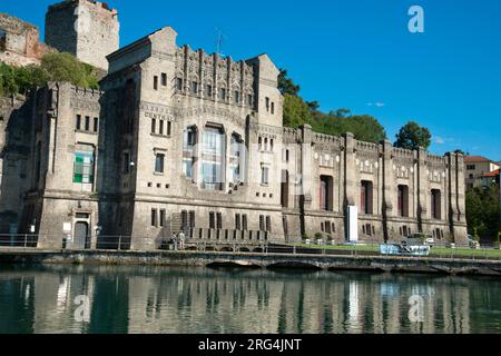 Italie, Lombardie, Trezzo sull' Adda, Centrale hydroélectrique de Taccani construite en 1906, architecte Gaetano Moretti Banque D'Images