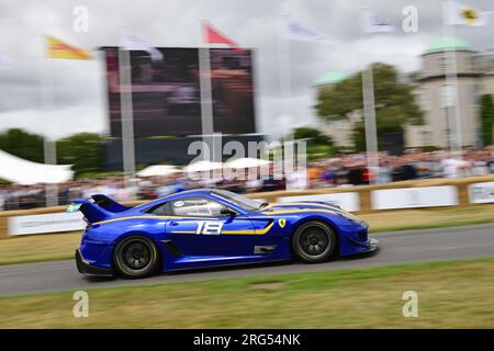 Patrick Blakeney-Edwards, Edward Morris, Ferrari 599XX Evo, Supercar Run, une occasion de voir, d’entendre et de se rapprocher du plus prestigieux monde Banque D'Images