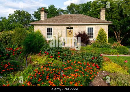 Ferguson Cottage, Galt Horticultural Society, Cambridge Ontario Canada. Banque D'Images